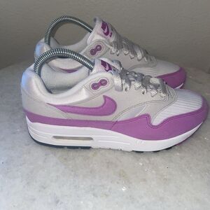 Nike Women Air Max 1 Shoes Fuchsia Dream DZ2628-001 Size 8 White Pink
